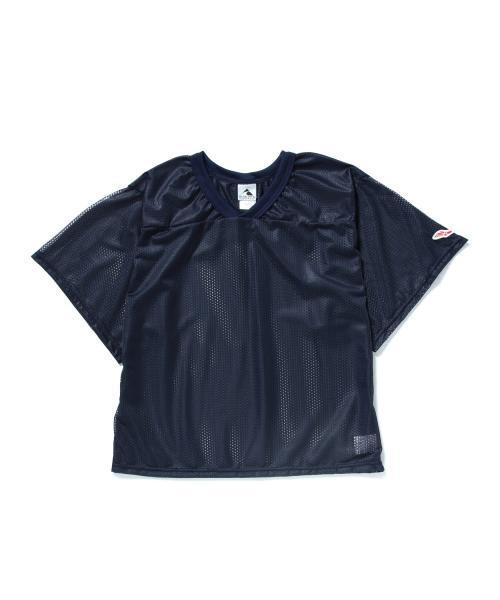 BEAMS BOY(ビームスボーイ)の「AUGUSTA SPORTSWEAR / メッシュ トップス(Tシャツ/カットソー・レディース・ホワイト/ネイビー・ONE SIZE)」の8枚目の写真