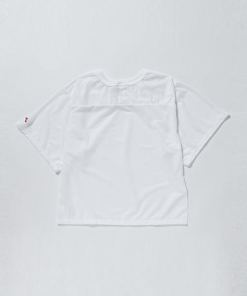 BEAMS BOY(ビームスボーイ)の「AUGUSTA SPORTSWEAR / メッシュ トップス(Tシャツ/カットソー・レディース・ホワイト/ネイビー・ONE SIZE)」の4枚目の写真