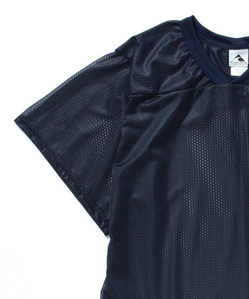 BEAMS BOY(ビームスボーイ)の「AUGUSTA SPORTSWEAR / メッシュ トップス(Tシャツ/カットソー・レディース・ホワイト/ネイビー・ONE SIZE)」の11枚目の写真