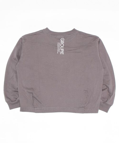 GROOVY COLORS(グルービーカラーズ)の「天竺 HSA マンドゥ 長袖 Tシャツ(Tシャツ/カットソー・キッズ・ホワイト/チャコールグレー/ライトカーキ・100/110/120)」の6枚目の写真