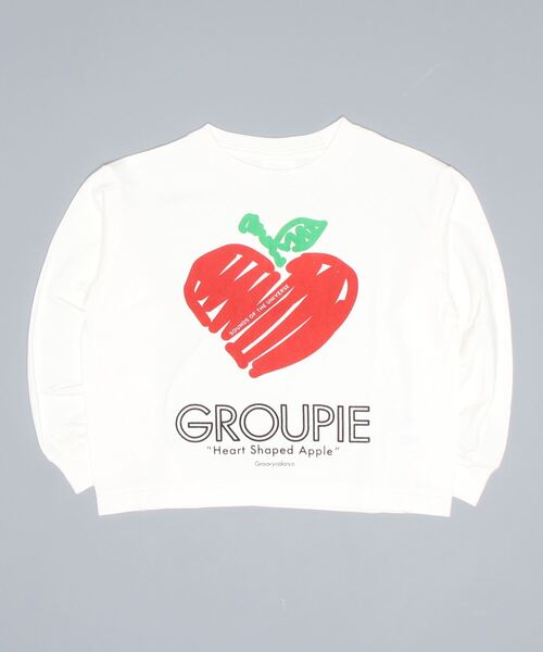 GROOVY COLORS(グルービーカラーズ)の「天竺 HSA マンドゥ 長袖 Tシャツ(Tシャツ/カットソー・キッズ・ホワイト/チャコールグレー/ライトカーキ・100/110/120)」の7枚目の写真