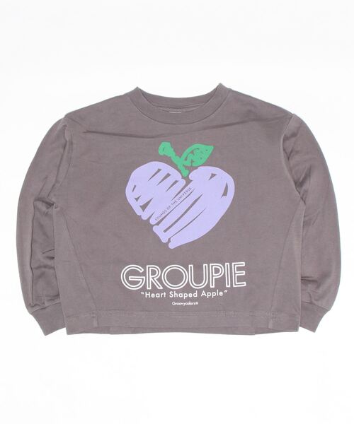 GROOVY COLORS(グルービーカラーズ)の「天竺 HSA マンドゥ 長袖 Tシャツ(Tシャツ/カットソー・キッズ・ホワイト/チャコールグレー/ライトカーキ・100/110/120)」の8枚目の写真