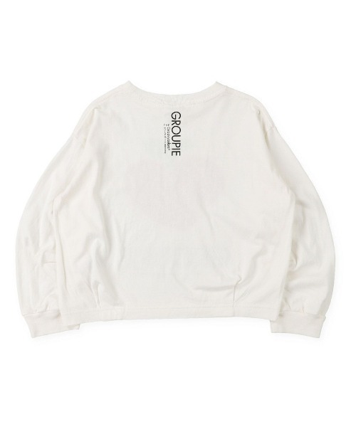 GROOVY COLORS(グルービーカラーズ)の「天竺 HSA マンドゥ 長袖 Tシャツ(Tシャツ/カットソー・キッズ・ホワイト/チャコールグレー/ライトカーキ・100/110/120)」の19枚目の写真