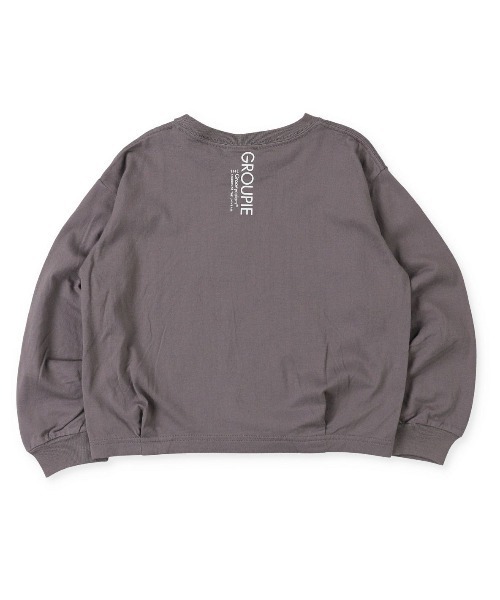 GROOVY COLORS(グルービーカラーズ)の「天竺 HSA マンドゥ 長袖 Tシャツ(Tシャツ/カットソー・キッズ・ホワイト/チャコールグレー/ライトカーキ・100/110/120)」の18枚目の写真