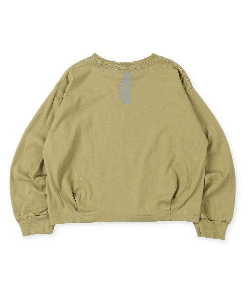 GROOVY COLORS(グルービーカラーズ)の「天竺 HSA マンドゥ 長袖 Tシャツ(Tシャツ/カットソー・キッズ・ホワイト/チャコールグレー/ライトカーキ・100/110/120)」の17枚目の写真