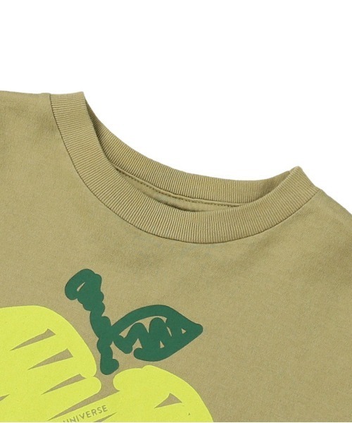 GROOVY COLORS(グルービーカラーズ)の「天竺 HSA マンドゥ 長袖 Tシャツ(Tシャツ/カットソー・キッズ・ホワイト/チャコールグレー/ライトカーキ・100/110/120)」の16枚目の写真