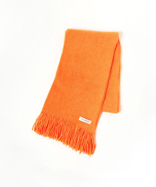 Ray BEAMS(レイビームス)の「Ray BEAMS / 無地 カラー ロング マフラー(マフラー・レディース・ライトグレー/ピンク/オレンジ/ブラック/サックスブルー/オフホワイト・ONE SIZE)」の22枚目の写真