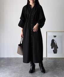 Riberry | タックボリューム袖ワンピース(ワンピース)