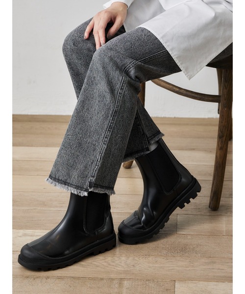 Green Parks(グリーンパークス)の「トウキャップサイドゴアブーツ(ブーツ・レディース・ベージュ/ブラック/ホワイト系その他2・L/M/XS/S/XL)」の14枚目の写真