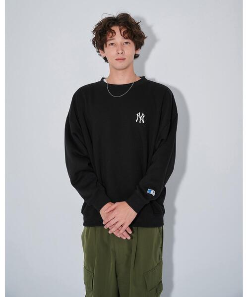 MLB（メジャーリーグベースボール）の「【WEB限定】【別注】＜MLB×GLR or＞フロッキー プリント 長袖スウェット -ユニセックス-（スウェット・メンズ・ブラック/ダークグリーン/グレー・S/M/L/XL）」の6枚目の写真