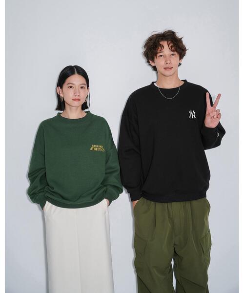 MLB（メジャーリーグベースボール）の「【WEB限定】【別注】＜MLB×GLR or＞フロッキー プリント 長袖スウェット -ユニセックス-（スウェット・メンズ・ブラック/ダークグリーン/グレー・S/M/L/XL）」の7枚目の写真