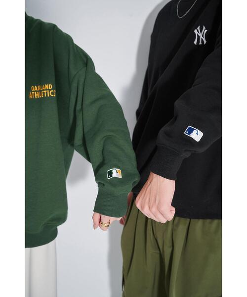 MLB（メジャーリーグベースボール）の「【WEB限定】【別注】＜MLB×GLR or＞フロッキー プリント 長袖スウェット -ユニセックス-（スウェット・メンズ・ブラック/ダークグリーン/グレー・S/M/L/XL）」の8枚目の写真