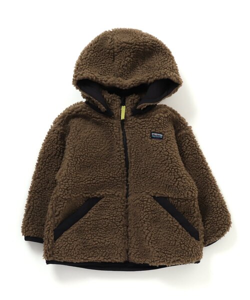 F.O.KIDS（エフオーキッズ）の「リバーシブルマウンテンジャケット_ウォッシャプル（ダウンジャケット/コート・キッズ・ブラウン/カーキ/イエロー/ブルー/アイボリー・90/100/110/120/80/130/95/140）」の4枚目の写真