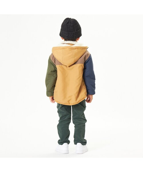 F.O.KIDS（エフオーキッズ）の「リバーシブルマウンテンジャケット_ウォッシャプル（ダウンジャケット/コート・キッズ・ブラウン/カーキ/イエロー/ブルー/アイボリー・90/100/110/120/80/130/95/140）」の9枚目の写真