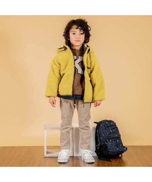 F.O.KIDS（エフオーキッズ）の「リバーシブルマウンテンジャケット_ウォッシャプル（ダウンジャケット/コート・キッズ・ブラウン/カーキ/イエロー/ブルー/アイボリー・90/100/110/120/80/130/95/140）」の10枚目の写真