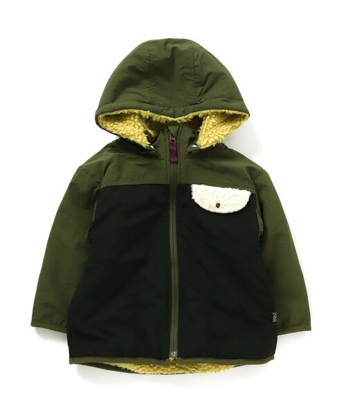 F.O.KIDS（エフオーキッズ）の「リバーシブルマウンテンジャケット_ウォッシャプル（ダウンジャケット/コート・キッズ・ブラウン/カーキ/イエロー/ブルー/アイボリー・90/100/110/120/80/130/95/140）」の15枚目の写真