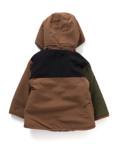 F.O.KIDS（エフオーキッズ）の「リバーシブルマウンテンジャケット_ウォッシャプル（ダウンジャケット/コート・キッズ・ブラウン/カーキ/イエロー/ブルー/アイボリー・90/100/110/120/80/130/95/140）」の19枚目の写真
