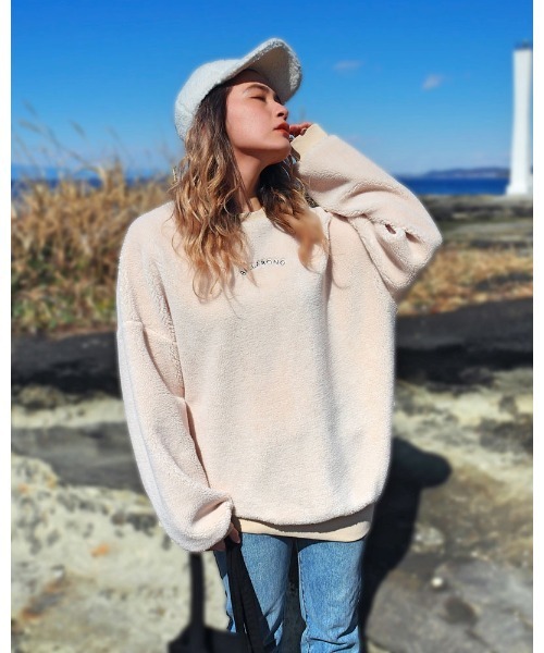 BILLABONG(ビラボン)の「BILLABONG レディース 2WAY BOA ONEPIECE ボアワンピース 【2022年秋冬モデル】/ビラボン(ワンピース・レディース・ブラック/ブラウン/オフホワイト・MEDIUM/LARGE)」の2枚目の写真