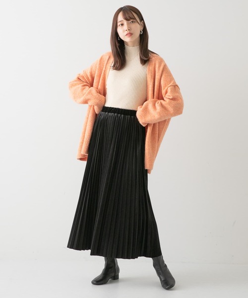 ITEMS URBANRESEARCH（アイテムズ アーバンリサーチ）の「ベロアプリーツスカート（スカート・レディース・ブラック/グリーン/ライトベージュ・FREE）」の18枚目の写真