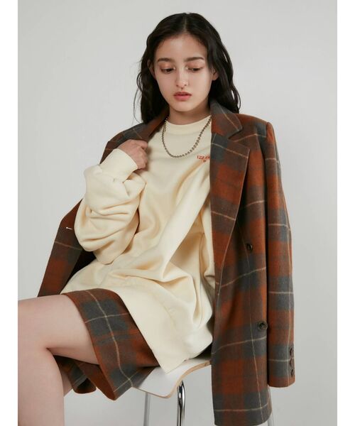 MURUA（ムルーア）の「ダブルテーラードジャケット（テーラードジャケット・レディース・モカ/その他1・FREE）」の5枚目の写真