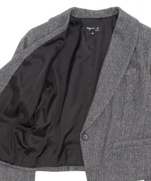 agnes b.(アニエスベー)の「TBU0 VESTE ジャケット(その他アウター・レディース・グレー系その他・40/38/36/42)」の2枚目の写真