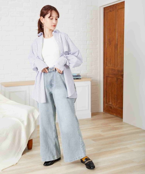 acro（アクロ）の「サイドスリットデニム/AC2705（デニムパンツ・レディース・ライトブルー/ブルー/グレー・S/M）」の15枚目の写真