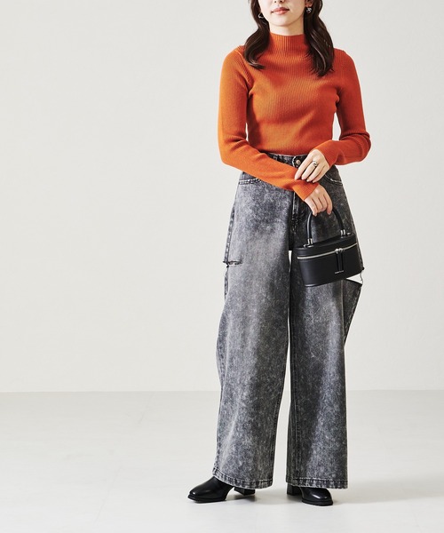 acro（アクロ）の「サイドスリットデニム/AC2705（デニムパンツ・レディース・ライトブルー/ブルー/グレー・S/M）」の22枚目の写真