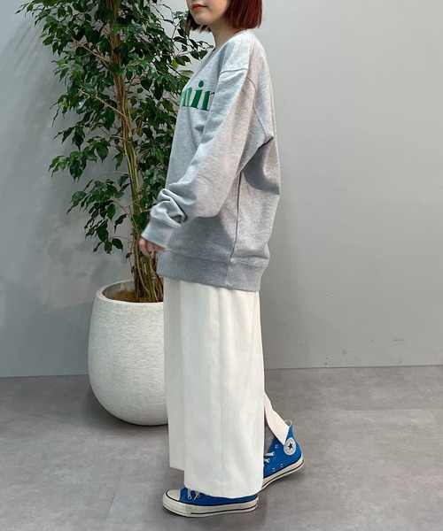 un dix cors(アンディコール)の「シーズンライクなコーデュロイ素材のスカート コーデュロイナロースカート(スカート・レディース・アイボリー/ピンク/チャコールグレー・FREE)」の10枚目の写真