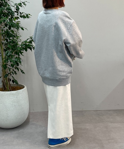 un dix cors(アンディコール)の「シーズンライクなコーデュロイ素材のスカート コーデュロイナロースカート(スカート・レディース・アイボリー/ピンク/チャコールグレー・FREE)」の11枚目の写真