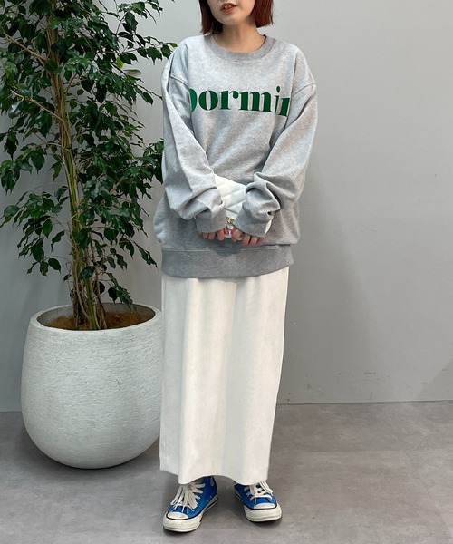 un dix cors(アンディコール)の「シーズンライクなコーデュロイ素材のスカート コーデュロイナロースカート(スカート・レディース・アイボリー/ピンク/チャコールグレー・FREE)」の22枚目の写真