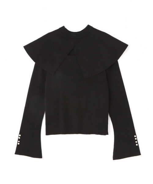 PROPORTION BODY DRESSING(プロポーションボディドレッシング)の「ケープ付き2Wayニットプルオーバー/1212270506(ニット/セーター・レディース・ブラック/グレー/ホワイト系その他・FREE)」の13枚目の写真