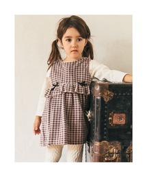 BeBe | BeBe/【お揃い】ベロア千鳥柄フリルリボンワンピースベビー(80~90cm)(その他ベビーウェア)