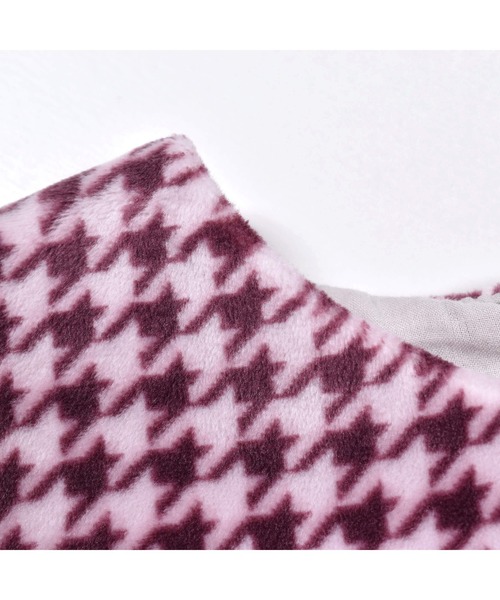 BeBe（ベベ）の「BeBe/【お揃い】ベロア千鳥柄フリルリボンワンピースベビー(80~90cm)（その他ベビーウェア・キッズ・ピンク系その他/ベージュ系その他・90/80）」の8枚目の写真