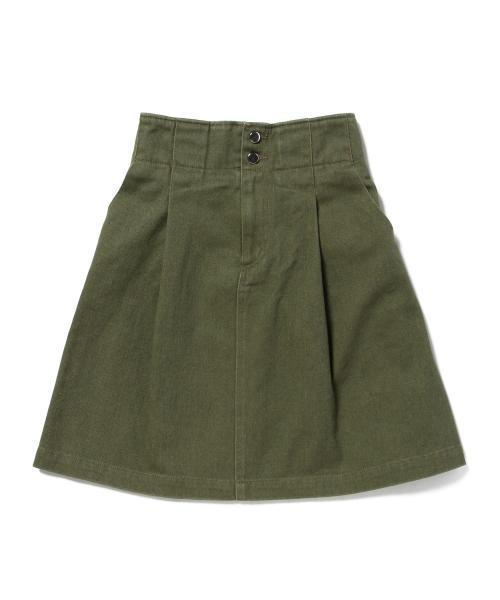 Ray BEAMS(レイビームス)の「Ray BEAMS / ツイル 1タック Aライン スカート(スカート・レディース・オフホワイト/オリーブ/サックスブルー/ネイビー・0/1)」の12枚目の写真