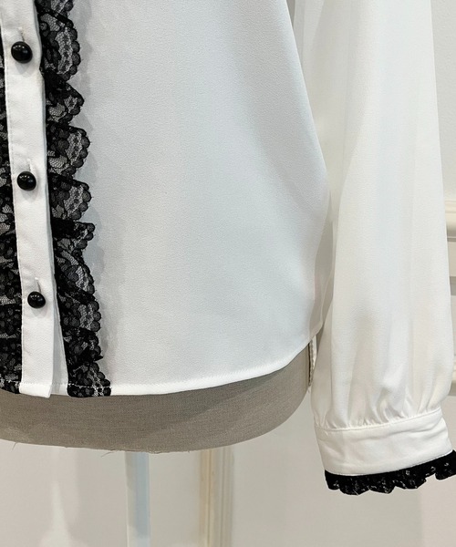 MA*RS(アメーバーマーズ)の「ハートレース配色ブラウス(シャツ/ブラウス・レディース・ホワイト/ピンク/ブラック・FREE)」の21枚目の写真