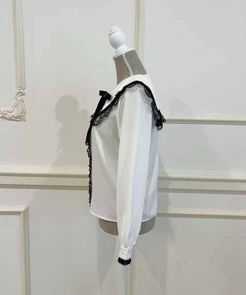 MA*RS(アメーバーマーズ)の「ハートレース配色ブラウス(シャツ/ブラウス・レディース・ホワイト/ピンク/ブラック・FREE)」の22枚目の写真