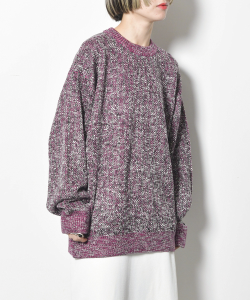CITYSHOP / シティショップ 23SS 23080042206010 MULTI MIX マルチミックス 長袖ニットセーター CITYSHOP / シティショップ 23SS 23080042206010 MULTI MIX