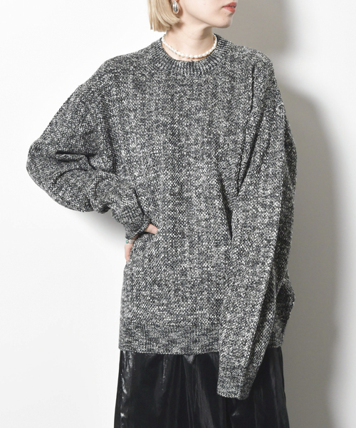 CITYSHOP / シティショップ 23SS 23080042206010 MULTI MIX マルチミックス 長袖ニットセーター CITYSHOP / シティショップ 23SS 23080042206010 MULTI MIX