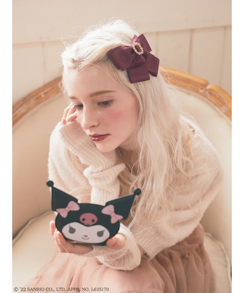 Maison de FLEUR（メゾンドフルール）の「Kuromi ミラー（手鏡/メイク