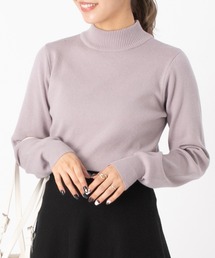 【なめらかカシミヤタッチ】ハイネックニット