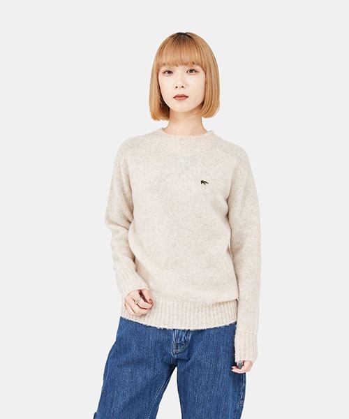 Scye（サイ）の「Scye / サイ ベーシックス：【レディース】Shetland Wool Brushed Sweater：5222-13602[DEA]（ニット/セーター・レディース・オートミール・36）」の9枚目の写真