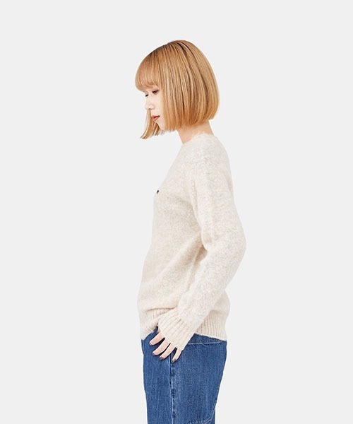 Scye（サイ）の「Scye / サイ ベーシックス：【レディース】Shetland Wool Brushed Sweater：5222-13602[DEA]（ニット/セーター・レディース・オートミール・36）」の10枚目の写真