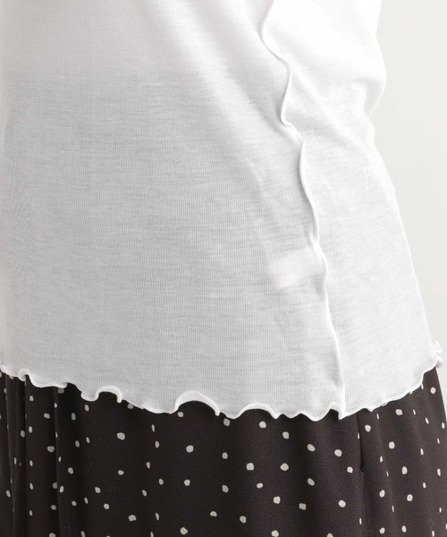 Andemiu（アンデミュウ）の「カットリブタートル180544（Tシャツ/カットソー・レディース・ブラック/グレー/オフホワイト・FREE）」の11枚目の写真