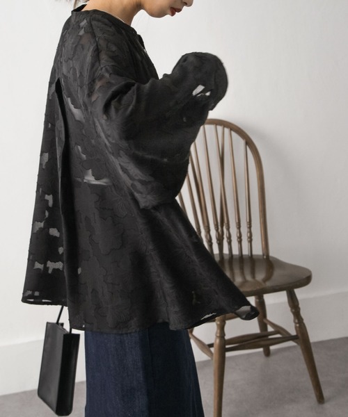 Chillfar（チルファー）の「シアージャガードシャツ（シャツ/ブラウス・レディース・アイボリー/ブラック/ピンク/グリーン・MEDIUM/LARGE）」の17枚目の写真