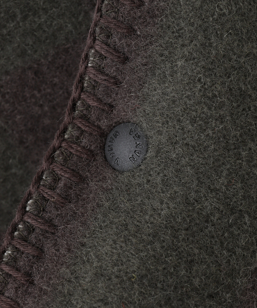 NANGA(ナンガ)の「【NANGA / ナンガ】 FOLK (CHECKERCROSS)ブランケット(ストール/ショール・メンズ・グリーン・FREE)」の11枚目の写真