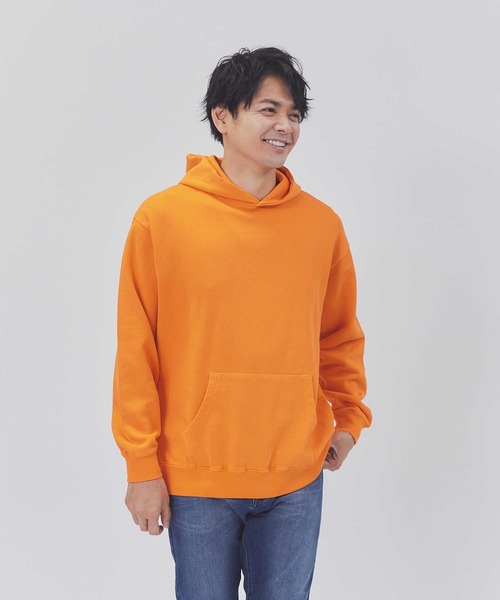 BACK NUMBER（バックナンバー）の「【BACK NUMBER】オーバーダイパーカー（パーカー・メンズ・オフホワイト/オレンジ/ダークグレー/グリーン・M/L/XL）」の4枚目の写真