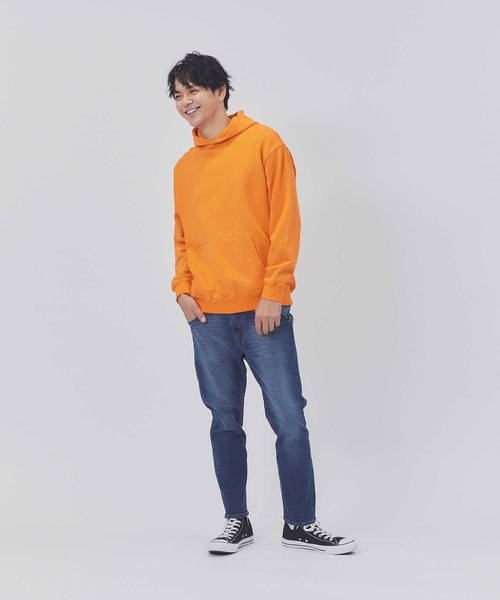 BACK NUMBER（バックナンバー）の「【BACK NUMBER】オーバーダイパーカー（パーカー・メンズ・オフホワイト/オレンジ/ダークグレー/グリーン・M/L/XL）」の13枚目の写真