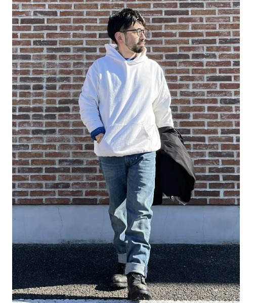 BACK NUMBER（バックナンバー）の「【BACK NUMBER】オーバーダイパーカー（パーカー・メンズ・オフホワイト/オレンジ/ダークグレー/グリーン・M/L/XL）」の17枚目の写真