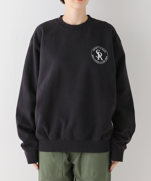 SPORTY&RICH(スポーティアンドリッチ)の「【Sporty & Rich / スポーティーアンドリッチ】 SR CREWNECK(スウェット・レディース・ブラック系その他・SMALL)」の3枚目の写真