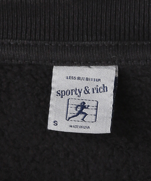 SPORTY&RICH(スポーティアンドリッチ)の「【Sporty & Rich / スポーティーアンドリッチ】 SR CREWNECK(スウェット・レディース・ブラック系その他・SMALL)」の14枚目の写真